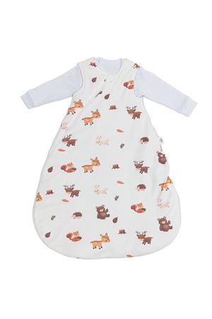 Bebegen Unısex Ekru Ceylanlı Kundak Uyku Tulumu