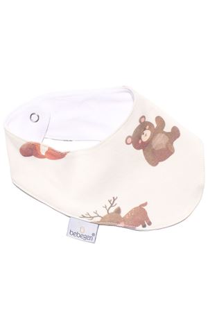 Unisex Ekru Hayvan Desenli Fular Mama Önlüğü