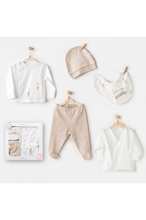 Andywawa AC25060 Happy Everyday 5'Li Hastane Çıkışı Beige