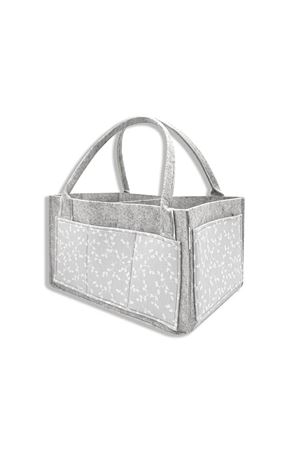 BabyJem Keçe Anne Bebek Bakım Çantası 772 Gri Çiçek