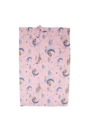 Pudra Laci Ayda Uyuyan Ayı Desenli Emzirme Önlüğü