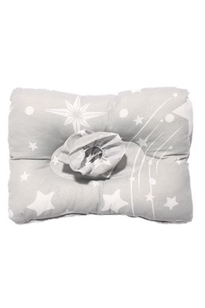 Unisex Beyaz Gri Yıldızlı Desenli Emzirme Yastığı