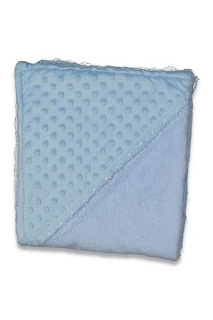 Unisex Bebek Mavi Polarlı Nohut Battaniye 80x90