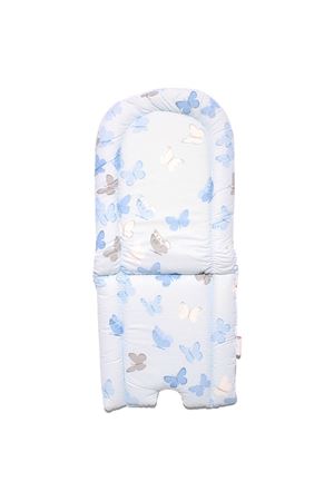 Unisex Mavi Kelebek Desenli Mama Sandalyesi Minderi