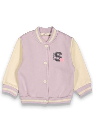 Kız Çocuk Mor Krem 3 İp Kolej Hırka