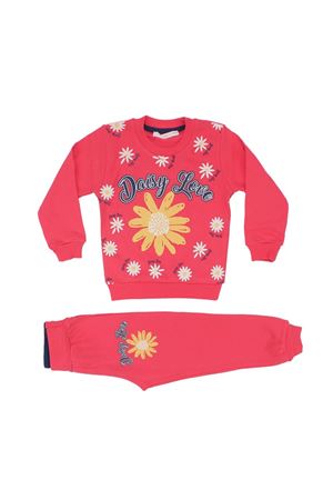 Kız Çocuk Fuşya Daisy Love Papatya Baskılı 2'li Takım