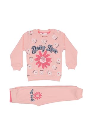 Kız Çocuk Pudra Daisy Love Papatya Baskılı 2'li Takım