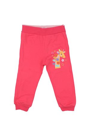 Kız Çocuk Fuşya Renkli Zürafa Baskılı Tek Alt Eşofman