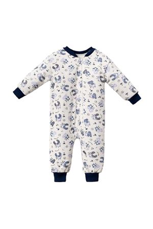 Erkek Çocuk lacivert Biyeli Harf Baskılı Uyku Tulumu