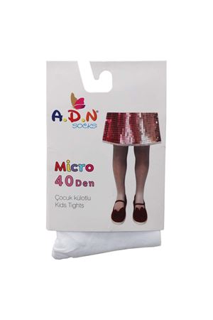 Kız Çocuk Beyaz Muz Külotlu Çorap