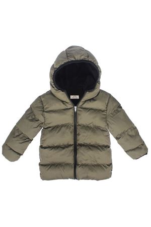 Haki Kapşonlu Şişme Mont