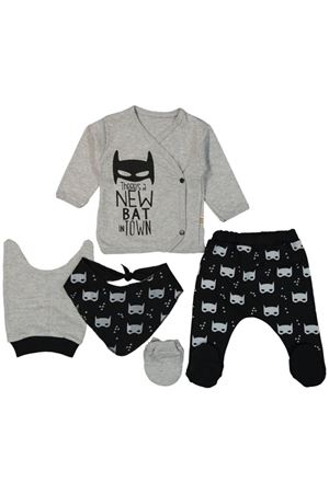 Gri NewBatinTown 5'li Hastane Çıkış Seti