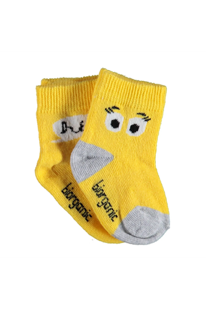 Bibaby Biorganic Hi Kız 2'Li Çorap 68403 Sarı