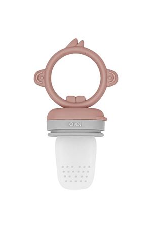 OiOi Silikon Püre Meyve Sebze Emziği Woody Brown / Powder Grey