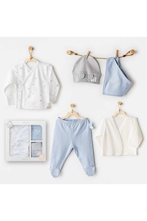 Andywawa AC25600 Ocean İs My Happy Place 5 Parça Hastane Çıkışı White