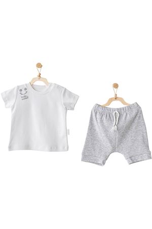 Andywawa AC25894 2'Li Basic Bebe Takım Grey Melange