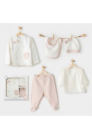 Andywawa AC25950 Ballerina 5 Parça Hastane Çıkışı Ekru