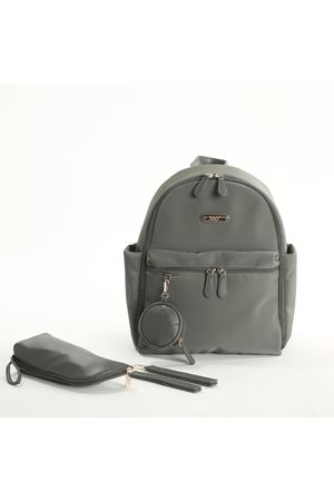 M&Y Diamond Anne Bebek Bakım Sırt Çantası 7345 Gri