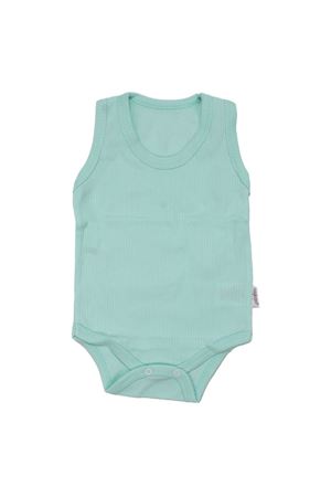 Unisex Su Yeşili Raporlu Askılı Zıbın