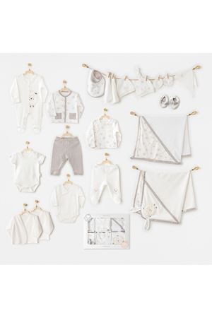 Andywawa AC25562 Newborn Set Tinny Ships 20'Li Hastane Çıkışı Ekru