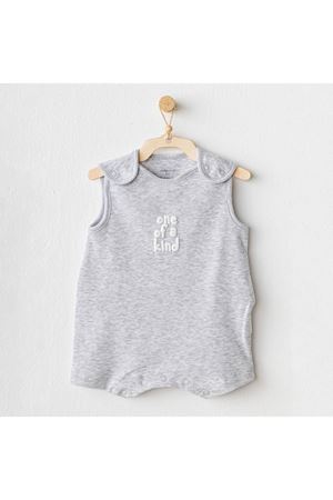 Andywawa AC25895 Romper Basic Bebek Tulum Grey Melange