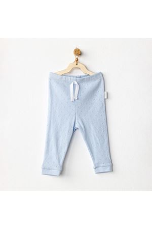Andywawa AC25556 Pants Jacquard Basic Pantolon Blue
