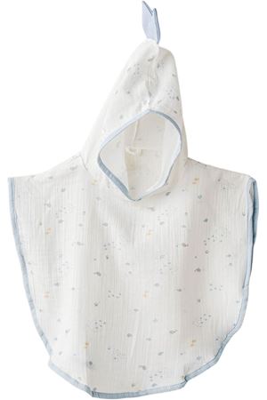 Andywawa AC25612 Ocean İs My Happy Place Müslin Panço White