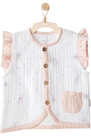 Andywawa AC25525 Love Family Müslin Yelek Ekru