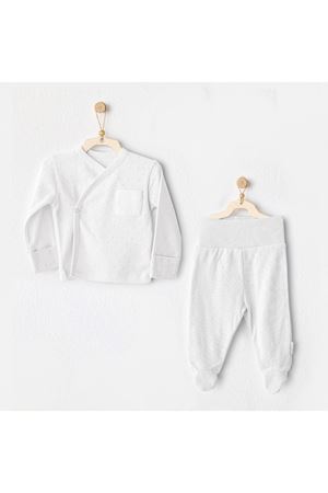 Andywawa AC25557 Side Snap Set 2'Li Zıbın Takım White