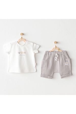 Andywawa AC25847 Happy Animals 2'Li Bebek Takım Grey