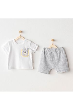 Andywawa AC25812 Little King 2'Li Bebe Takım Grey