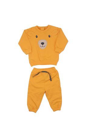 Erkek Bebek Sarı Ayıcık Desenli 2'li Takım