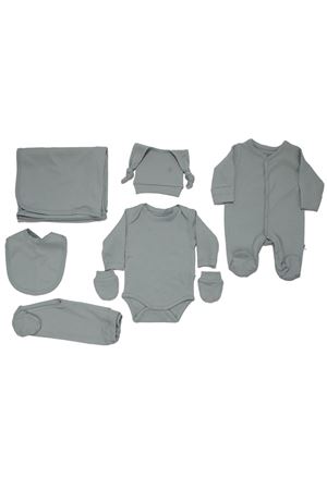 Mavi Tulumlu Battaniyeli 7 Parça Hastane Çıkış Seti