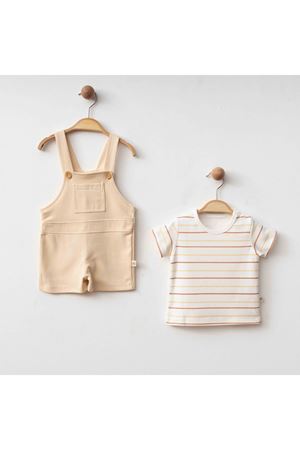 Eslenza Baby Şortlu Salopet 0127 Bej