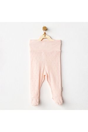 Andywawa AC24706 Jacquard Patikli Bebek Pantolon Pink
