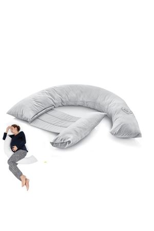BabyJem Sırt Destekli Hamile ve Emzirme Yastığı 198 Gri