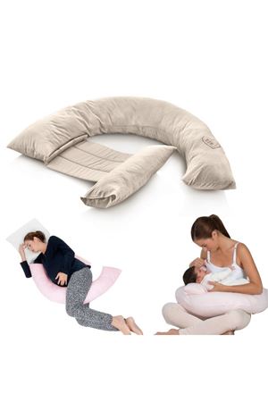 BabyJem Sırt Destekli Hamile ve Emzirme Yastığı 198 Ekru