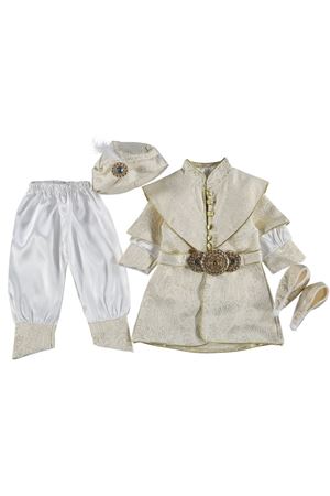 Sultan Krem Gold Kemerli Bebek Mevlüt Takımı