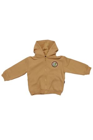 Erkek Cocuk Hardal Happy Yazılı 3 İp Kapüşonlu