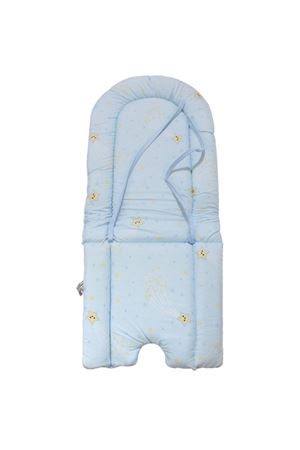 Unisex Mavi Sarı Yıldız Desenli Mama Sandalyesi Minderi