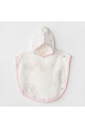 Andywawa AC24666 Müslin Have A Nice Day Bebek Panço Pink White