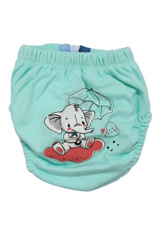 Unisex Su Yeşili Filli Baskılı Alıştırma Külodu