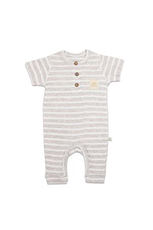 Bistyle Line Colors Yarım Kol Patiksiz Tulum 15126 Bej