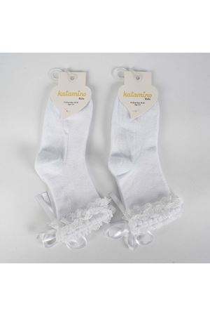 Katamino Ayçıl Aks. Kız Soket Çorap K22230 Beyaz