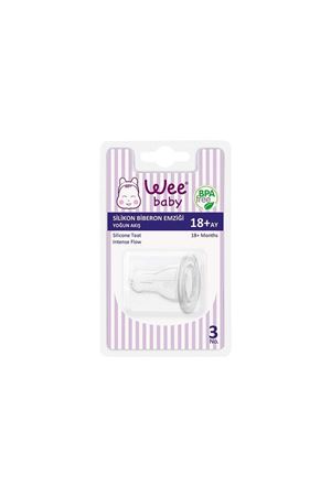Wee Baby Silikon Biberon Emziği Yoğun Akış No:3 822