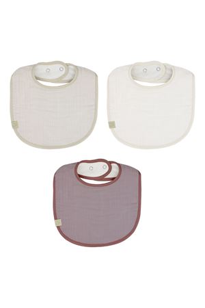 Bistyle Müslin Önlük 3'Lü BS60101 Taş Ekru Antrasit