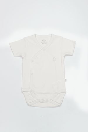 Bistyle Organik Natural Basic Style Kruvaze Yarım Kol Body BS17101 Ekru