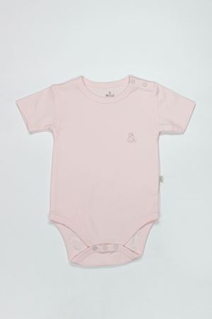 Bistyle Organik Natural Basic Style Yarım Kol Body BS17103 Pembe
