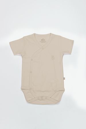Bistyle Organik Natural Basic Style Kruvaze Yarım Kol Body BS17101 Bej