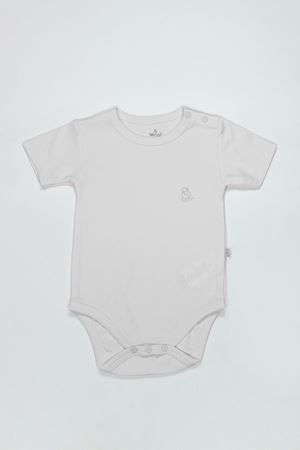 Bistyle Organik Natural Basic Style Yarım Kol Body BS17103 Beyaz